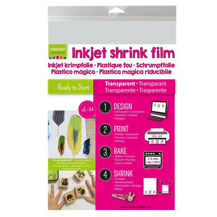 Vaessen Creative Krimpfolie Inkjet A4 Transparant