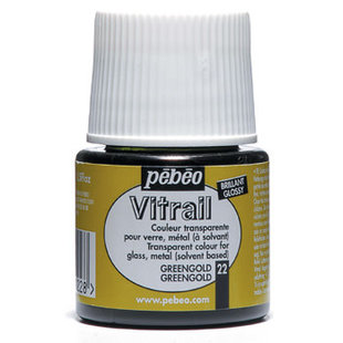 Pebeo Vitrail Glasverf Transparent 45ml Green Gold nr. 22