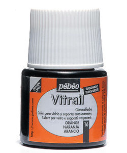 Pebeo Vitrail Glasverf Transparent 45ml Orange nr. 16