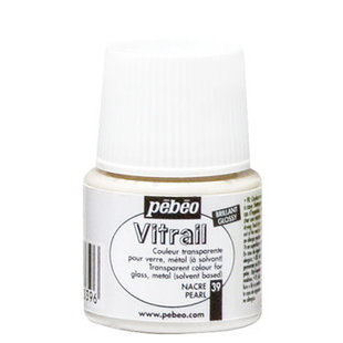 Pebeo Vitrail Glasverf Transparent 45ml Pearl nr. 39