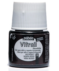 Pebeo Vitrail Glasverf Transparent 45ml Red Violet nr. 19