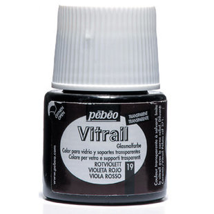 Pebeo Vitrail Glasverf Transparent 45ml Red Violet nr. 19