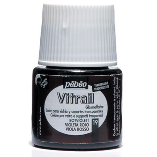 Pebeo Pebeo Vitrail Glasverf Transparent 45ml Red Violet nr. 19