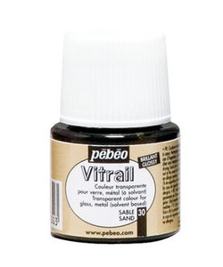 Pebeo Vitrail Glasverf Transparent 45ml Sand nr. 30