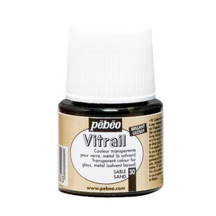 Pebeo Vitrail Glasverf Transparent 45ml Sand nr. 30