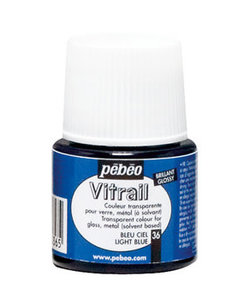 Pebeo Vitrail Glasverf Transparent 45ml Sky Blue nr. 36