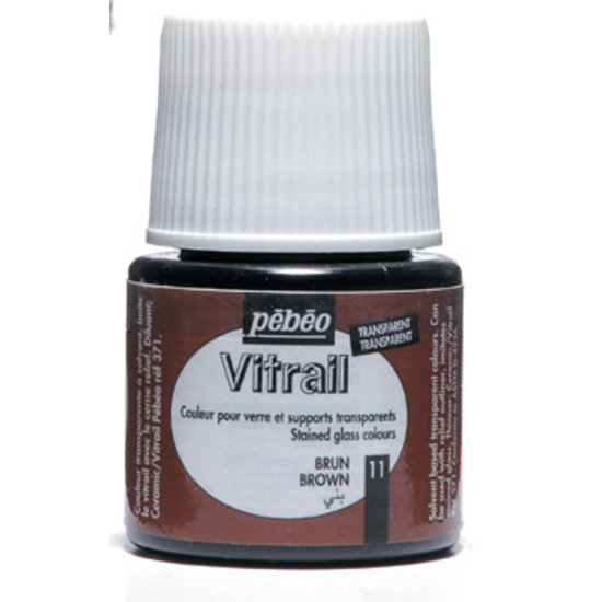 Pebeo Pebeo Vitrail Glasverf Transparent 45ml Brown nr. 11