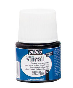 Pebeo Vitrail Glasverf Transparent 45ml Cobalt Blue nr. 37