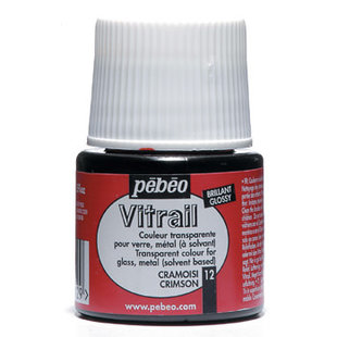 Pebeo Vitrail Glasverf Transparent 45ml Crimson nr. 12