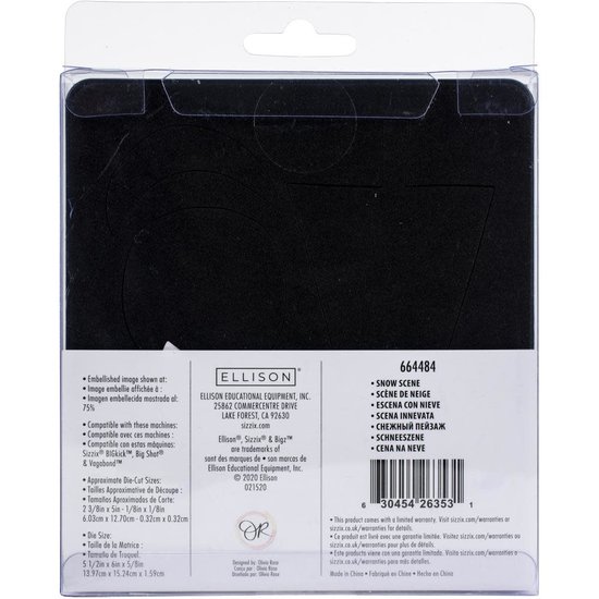 Sizzix Sizzix Bigz Die Olivia Rose  Snow Scene