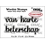 Crealies Crealies Stempel Wordzz Van Harte Beterschap nr. 03