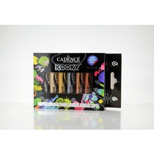 Cadence Kooky Acrylverf Metallic Set 15ml 6st