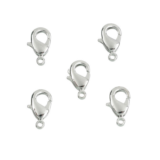 Hobby & Crafting Fun Karabijnsluiting 10mm Zilver  5st