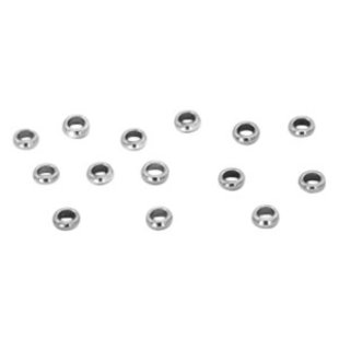 Knijpkraal Rond 2mm Zilver 100st