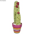 CREA Piepschuim Cactus zuilcactus, 18,5x4x2cm en 10x3,5x2cm, 1 st. van elk