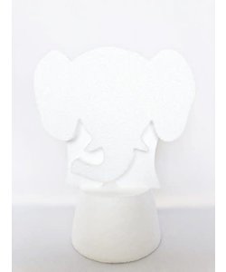 Piepschuim Circus Olifant met Podium exclusief decoratiematerialen