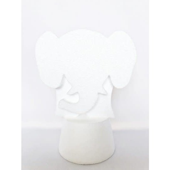 CREA Piepschuim Circus Olifant met Podium exclusief decoratiematerialen