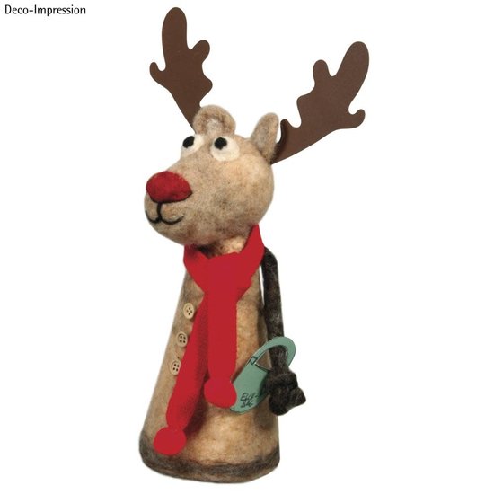 Rayher Knutselpakket Piepschuim Dierenkop 8.5x6cm inclusief viltwol 2st