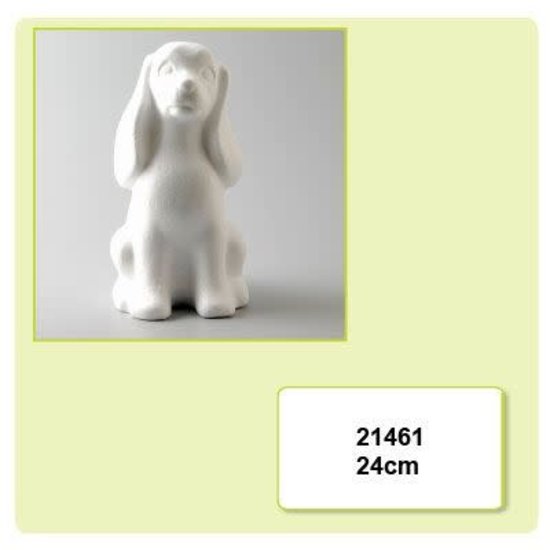 Piepschuim hond 24cm