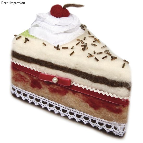 CREA Piepschuim Taart Punten 14.5x9.5x7cm 2st exclusief decoraties