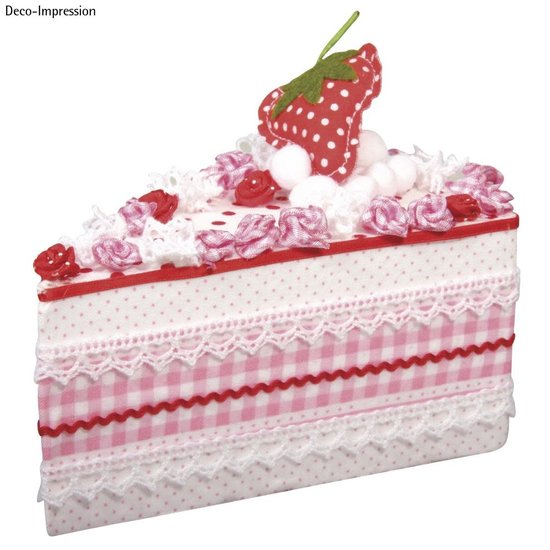 CREA Piepschuim Taart Punten 14.5x9.5x7cm 2st exclusief decoraties