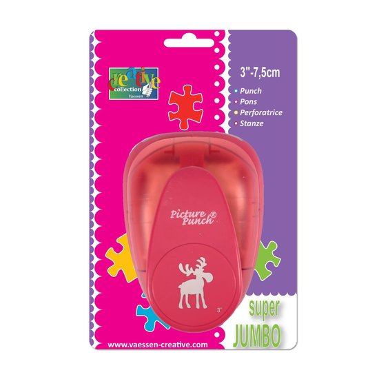 Vaessen Creative Vaessen Creative Figuurpons Super Jumbo Rendier 3''
