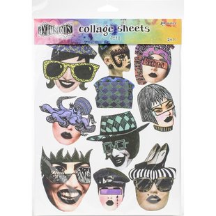 Ranger Dylusions Collage Sheets Set 1 24 pc