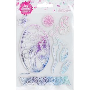 Jane Davenport Acrylic Clear Stamp Mermaid