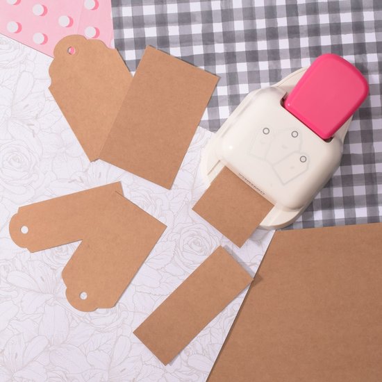 Vaessen Creative Vaessen Creative Figuurpons 3-in-1 Label Geschulpte Rand