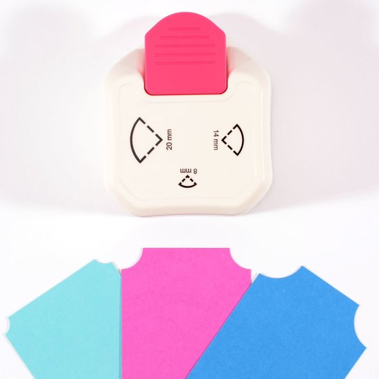 Vaessen Creative Vaessen Creative Hoekpons 3-in-1 Ticket