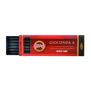 Koh I Noor Gioconda Artists' leads Black 2B 5,6 mm. 6 pcs.