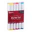 Studio 71 Studio 71 Alcohol marker set Bright Primaries 6 pc