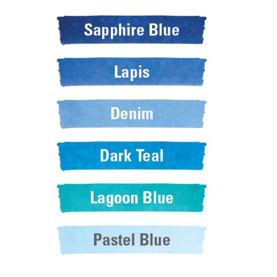 Studio 71 Studio 71 Alcohol marker set BlueTones 6 pc