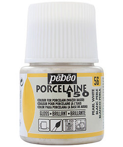 Pebeo Porcelaine 150 Porseleinverf 45ml Pearl White nr. 56