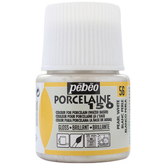 Pebeo Pebeo Porcelaine 150 Porseleinverf 45ml Pearl White nr. 56