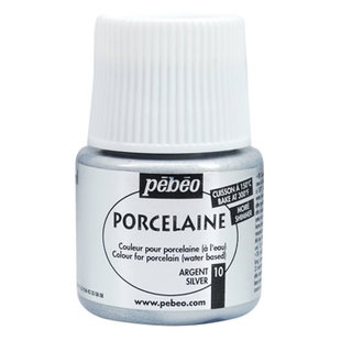 Pebeo Porcelaine 150 Porseleinverf 45ml Silver nr. 110