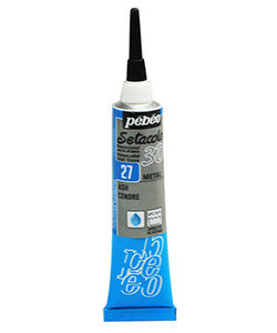 Pebeo Setacolor Textielverf 3D Liner 20ml Metallic Ash Grey nr. 27