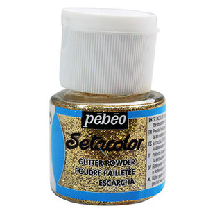 Pebeo Setacolor Glitter Powder Gold 10g