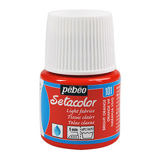 Pebeo Setacolor Textielverf Light Fabrics 45ml Bright Orange nr. 101