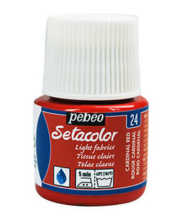 Pebeo Setacolor Textielverf Light Fabrics 45ml Cardinal Red nr. 24