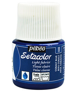 Pebeo Setacolor Textielverf Light Fabrics 45ml Cobalt Blue nr. 11