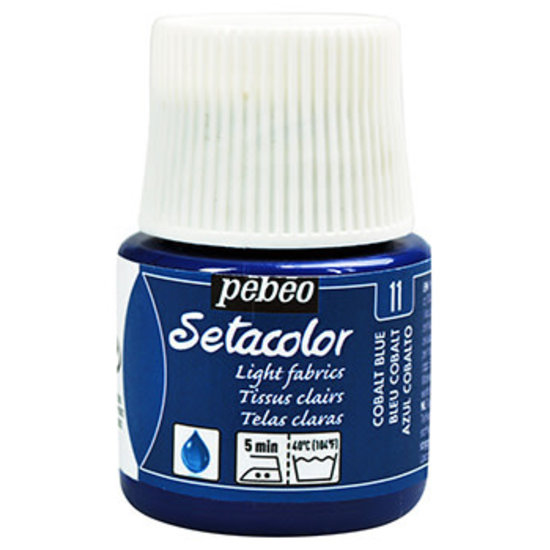 Pebeo Pebeo Setacolor Textielverf Light Fabrics 45ml Cobalt Blue nr. 11