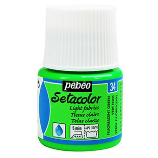 Pebeo Setacolor Textielverf Light Fabrics 45ml Fluor Green nr. 34