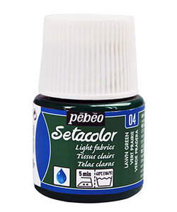 Pebeo Setacolor Textielverf Light Fabrics 45ml Lawn Green nr. 04
