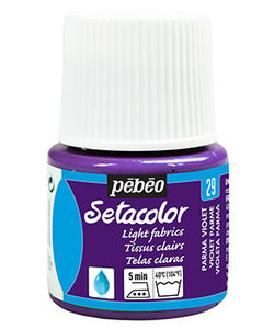 Pebeo Setacolor Textielverf Light Fabrics 45ml Parma Violet nr. 29