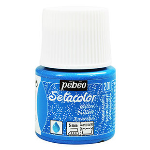 Pebeo Setacolor Textielverf Glitter Light Fabrics 45ml Aquamarine nr. 201