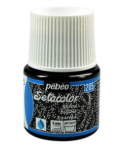 Pebeo Setacolor Textielverf Glitter Light Fabrics 45ml Onyx nr. 205