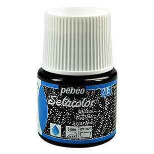 Pebeo Setacolor Textielverf Glitter Light Fabrics 45ml Onyx nr. 205