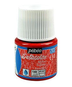 Pebeo Setacolor Textielverf Glitter Light Fabrics 45ml Ruby nr. 203