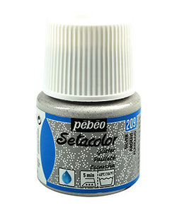 Pebeo Setacolor Textielverf Glitter Light Fabrics 45ml Silver nr. 209